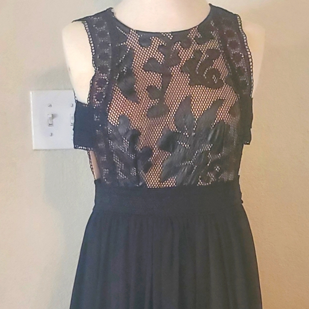 I:NA black formal high low dress
